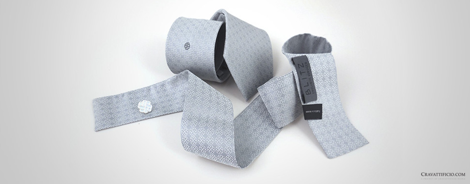 cravatte personalizzate grige