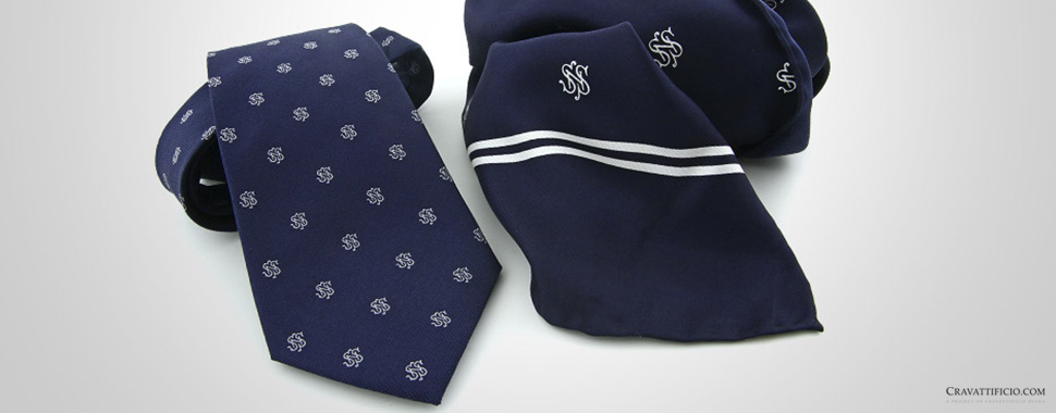 cravatte personalizzate blu