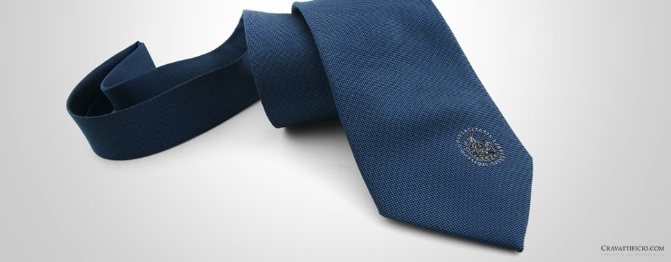cravatta personalizzata azzurra