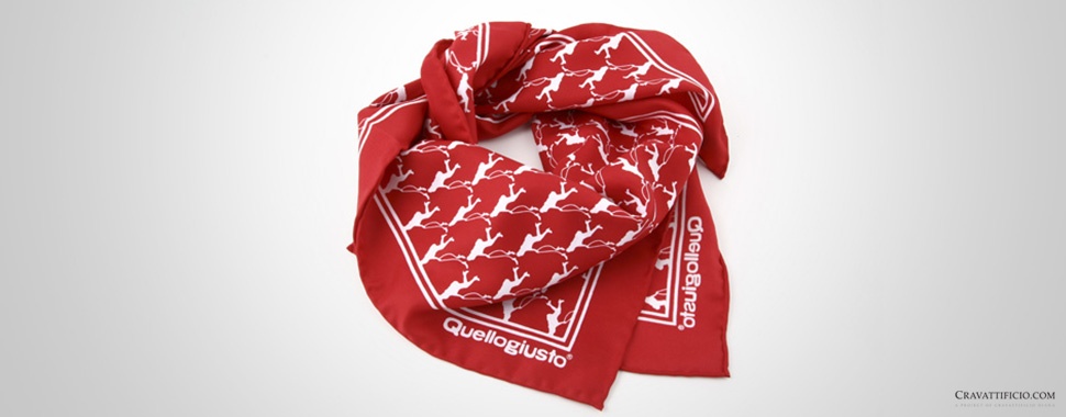 foulard personalizzato rosso