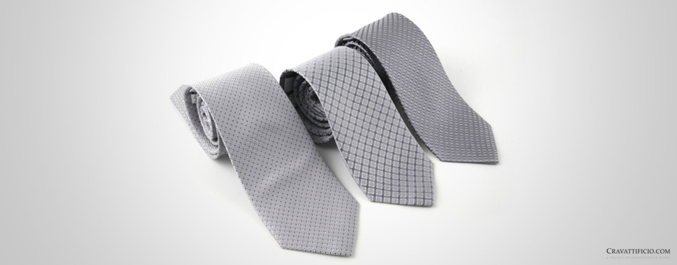 Cravatte personalizzate grige