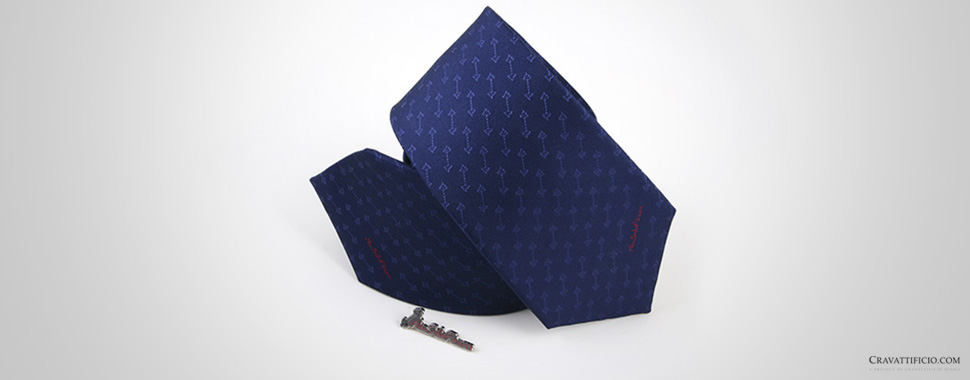 Cravatta personalizzata blu